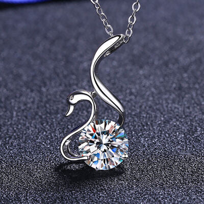 2 Carat Moissanite 925 Sterling Silver Necklace  Hot Trends