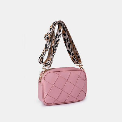 PU Leather Woven Crossbody Bag  Hot Trends