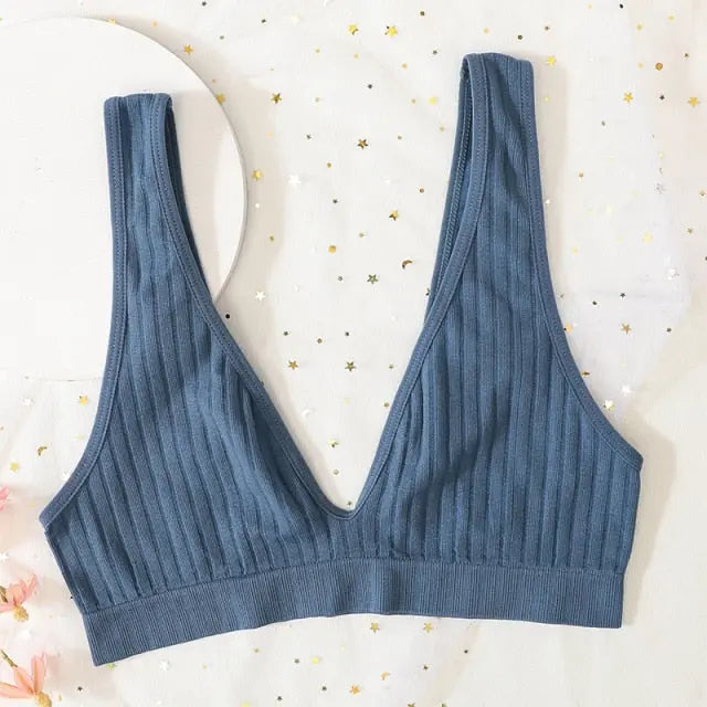 Deep V Backless Sexy Seamless Bra Sports Bras For Women - Hot Trends