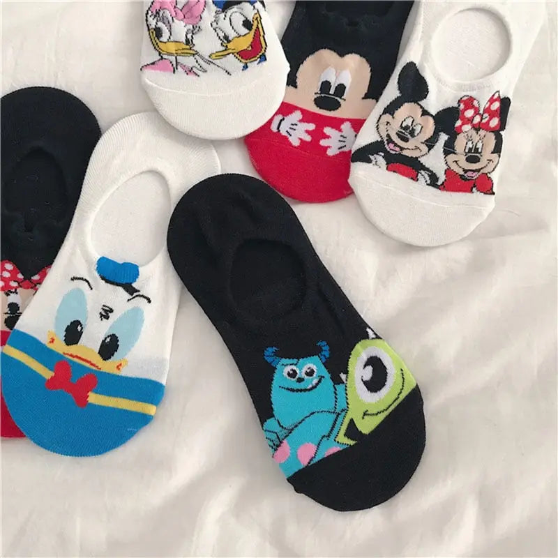 5 Pairs/Lot summer Casual Cute women Socks animal Cartoon Mouse Duck Cotton socks - Hot Trends