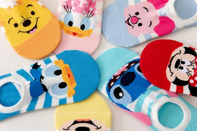 5 Pairs/Lot summer Casual Cute women Socks animal Cartoon Mouse Duck Cotton socks - Hot Trends