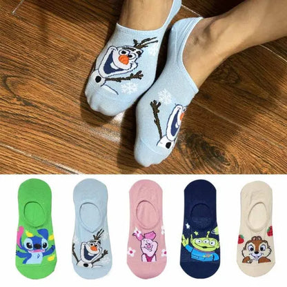 5 Pairs/Lot summer Casual Cute women Socks animal Cartoon Mouse Duck Cotton socks - Hot Trends