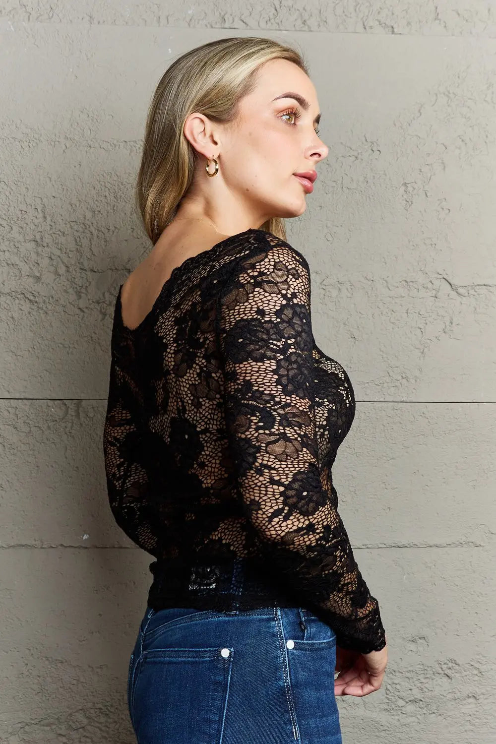 Ninexis Be Kind Off The Shoulder Lace Top - Hot Trends