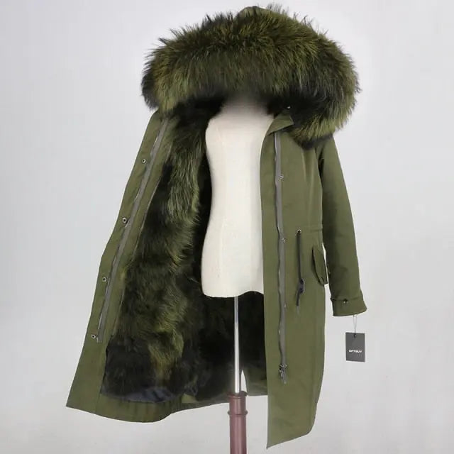 Real Fur Coat Winter Jacket Women Long Parka Waterproof Big Natural Fur  Collar Hood Thick Warm Real Fur Liner - Hot Trends – Hot Trends Online