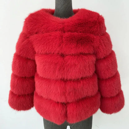 ZADORIN S-5XL Mink Coats Autumn Winter Fluffy Black Faux Fur Coat Women Elegant Thick Warm Faux Fur Jackets For Women Hot Trends