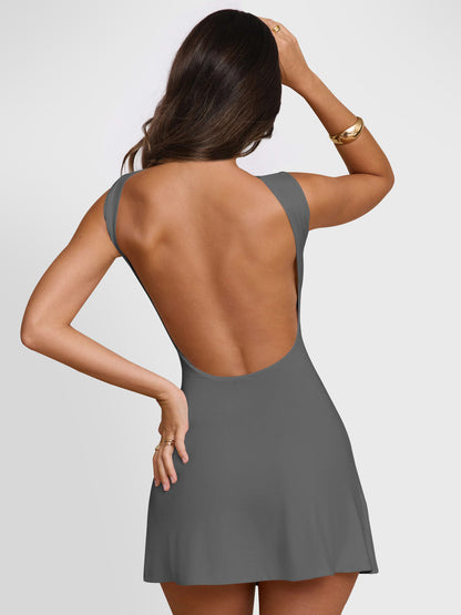 Wide Strap Mini Backless Dresses | Casual Dresses for Women  Hot Trends