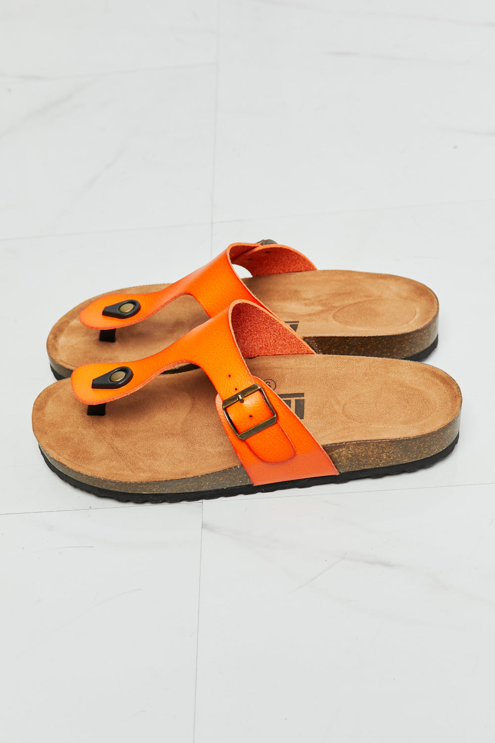 MMShoes Drift Away T-Strap Flip-Flop in Orange Trendsi