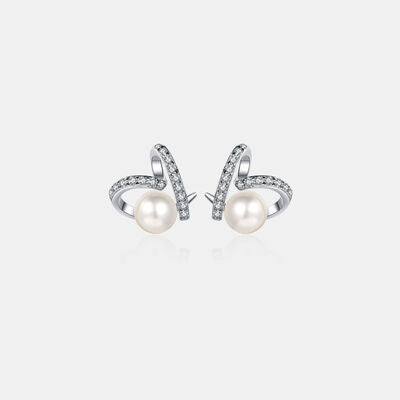 Natural Pearl Moissanite 925 Sterling Silver Earrings  Hot Trends