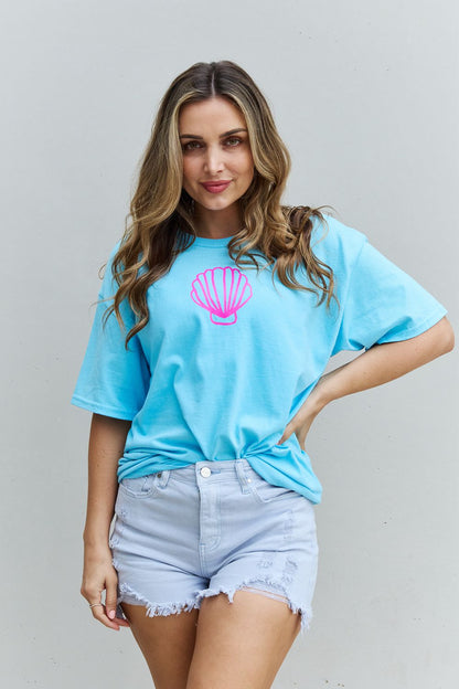 Sweet Claire "More Beach Days" Oversized Graphic T-Shirt Trendsi