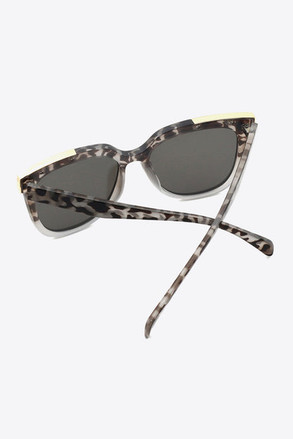 Tortoiseshell Polycarbonate Frame Full Rim Sunglasses Trendsi