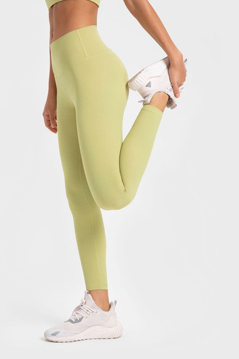 Highly Stretchy Wide Waistband Yoga Leggings Trendsi