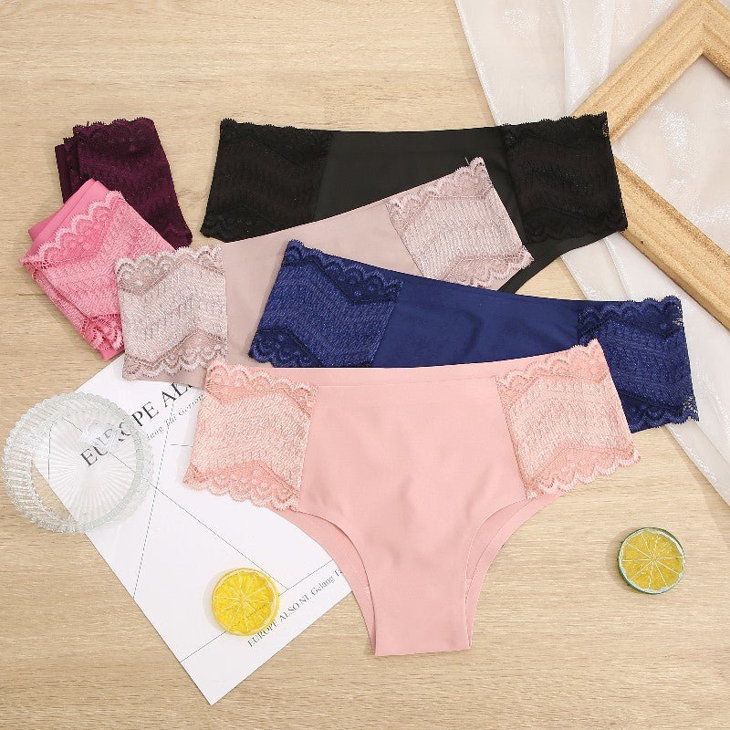 2PCS/Set Women Panties Lace Underwear Briefs Seamless Panties Sexy Lingerie for Female Intimates Underpants Hot Trends
