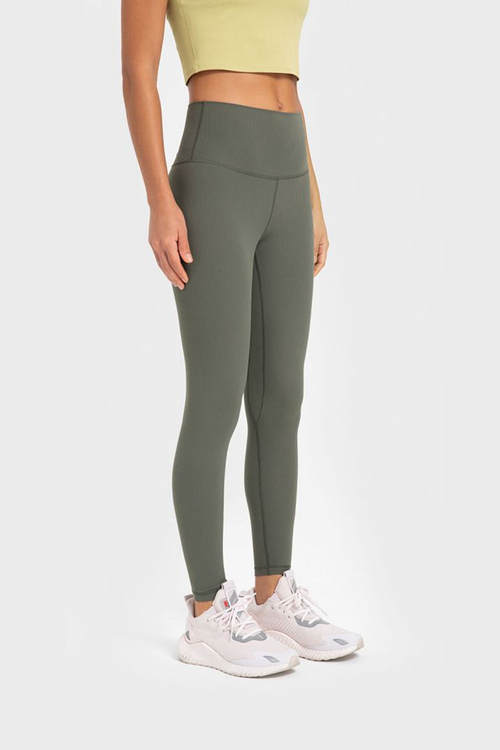 Highly Stretchy Wide Waistband Yoga Leggings Trendsi