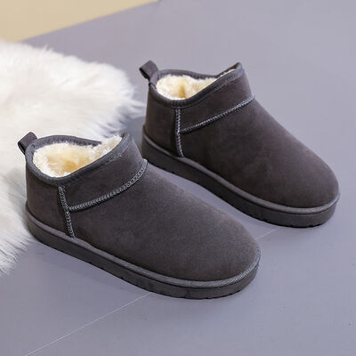 Faux Suede Thermal Lined Platform Boots Trendsi