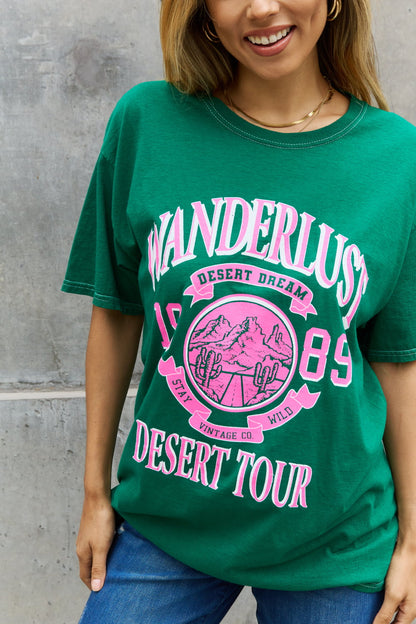 Sweet Claire "Wanderlust" Graphic T-Shirt Trendsi