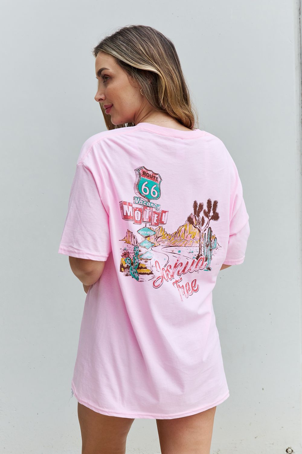 Sweet Claire "Wish You Were Here" Oversized Graphic T-Shirt Trendsi