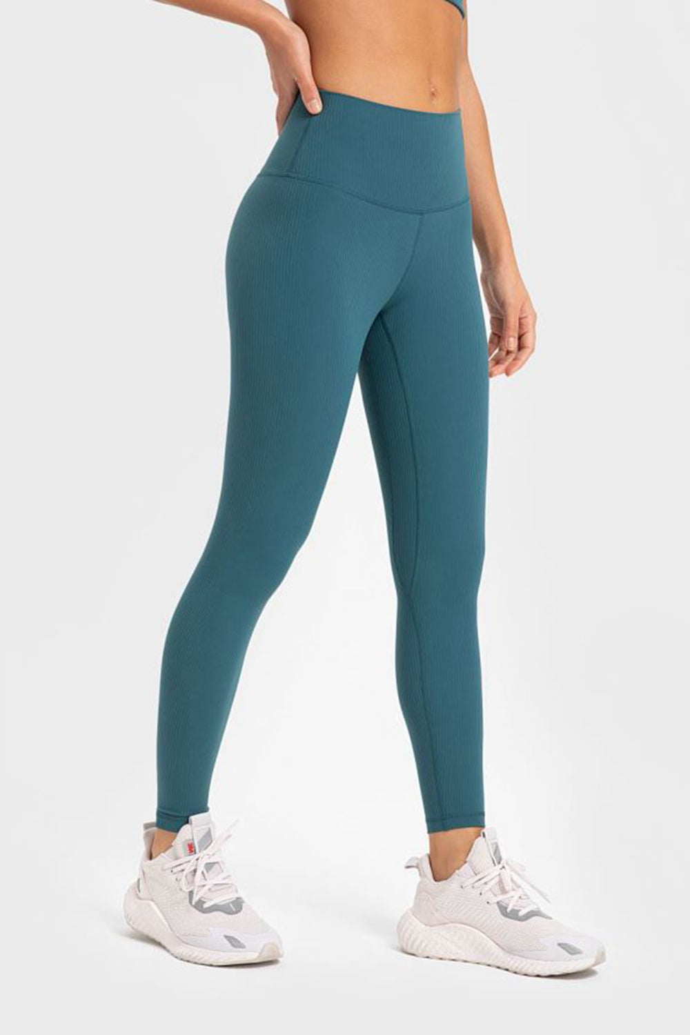 Highly Stretchy Wide Waistband Yoga Leggings Trendsi