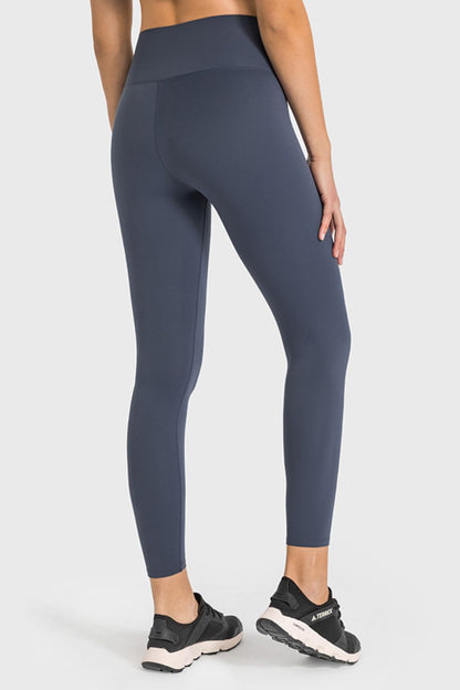 High Waist Ankle-Length Yoga Leggings Trendsi