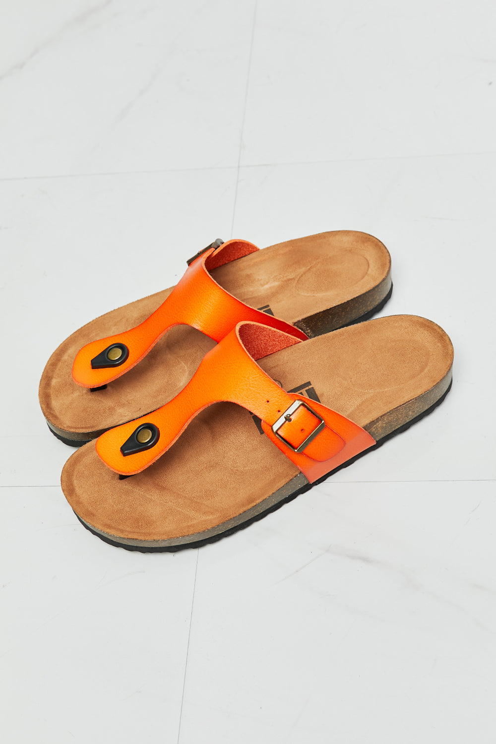 MMShoes Drift Away T-Strap Flip-Flop in Orange Trendsi