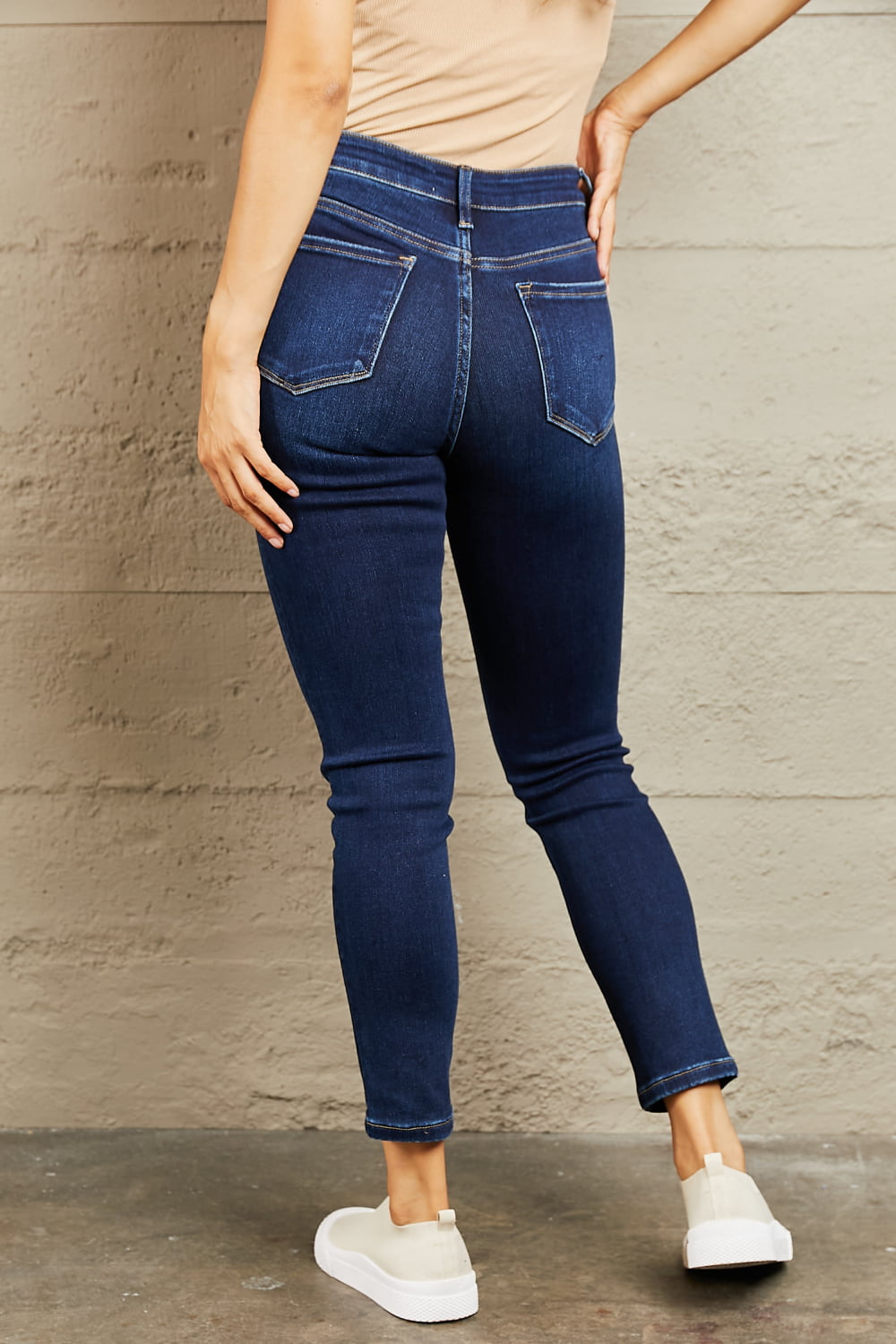 BAYEAS Mid Rise Slim Jeans Trendsi