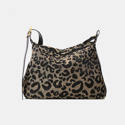 PU Leather Leopard Shoulder Bag Trendsi