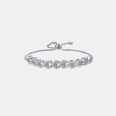 1 Carat Moissanite 925 Sterling Silver Bracelet  Hot Trends