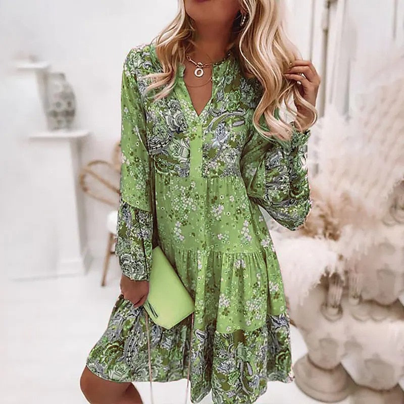 Women Loose Vintage Fashion Ruffles Large Big Lace Sexy Summer Boho Casual Party Elegant Dresses Hot Trends