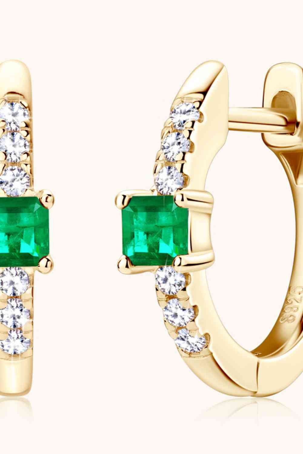 Lab-Grown Emerald Earrings Trendsi