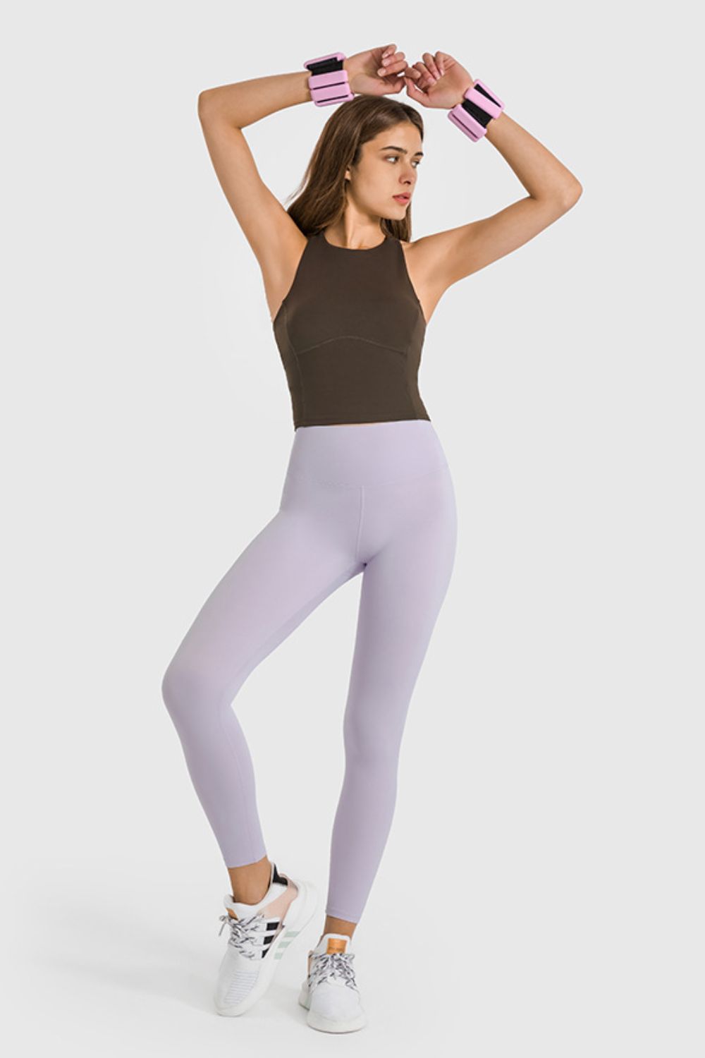 High Waist Ankle-Length Yoga Leggings Trendsi