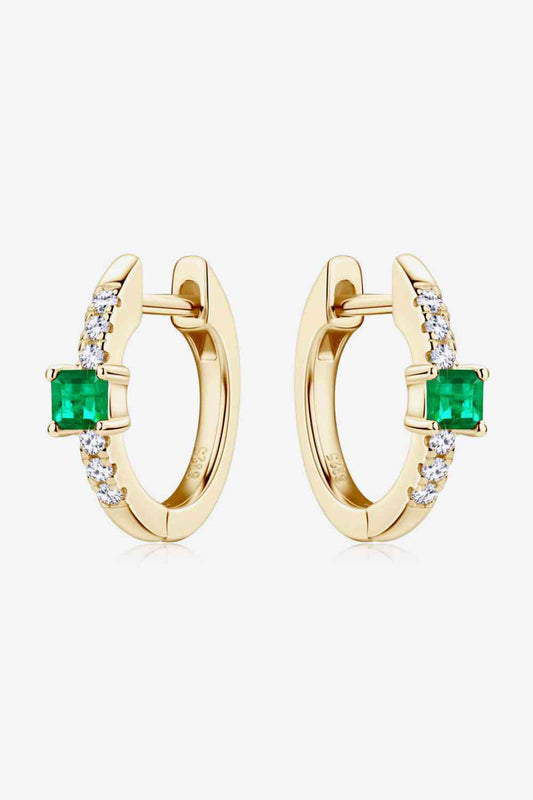 Lab-Grown Emerald Earrings Trendsi