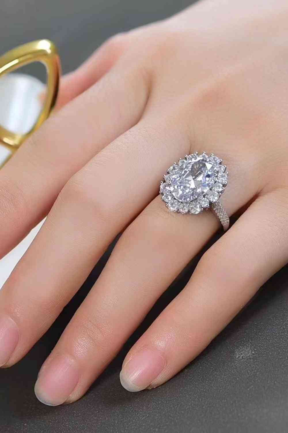 8 Carat Oval Moissanite Ring  Hot Trends