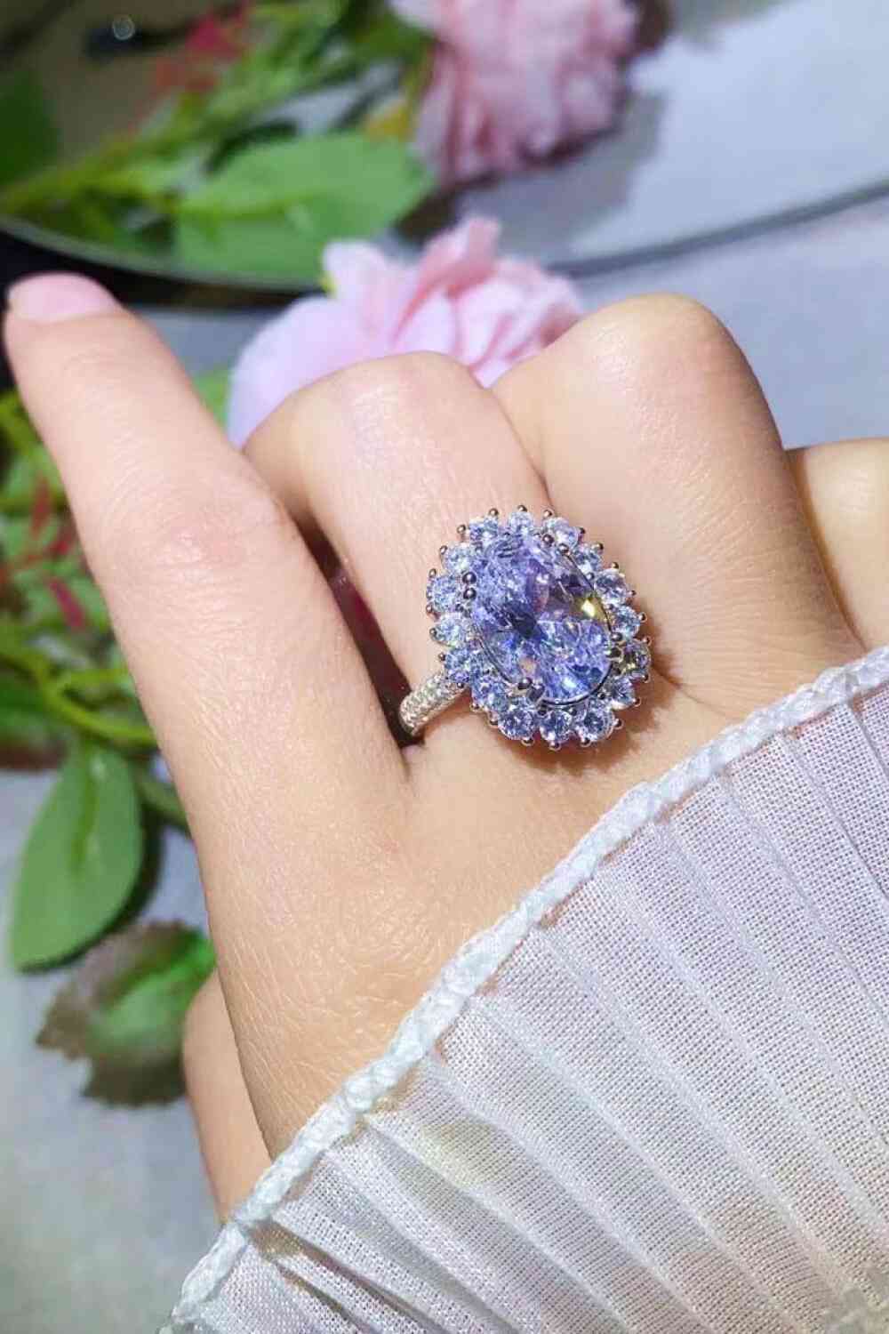 8 Carat Oval Moissanite Ring  Hot Trends