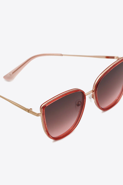 Full Rim Metal-Plastic Hybrid Frame Sunglasses Trendsi