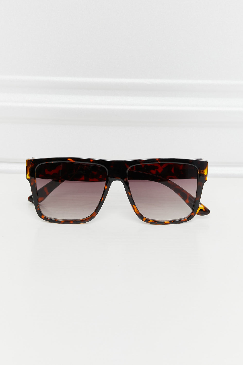 Tortoiseshell Square Full Rim Sunglasses Trendsi