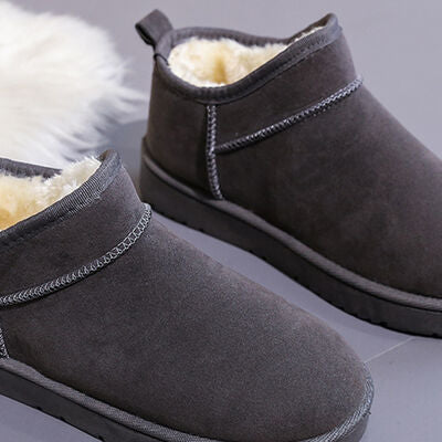 Faux Suede Thermal Lined Platform Boots  Hot Trends
