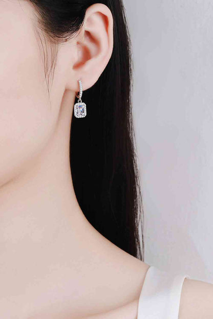Moissanite 925 Sterling Silver Drop Earrings Trendsi