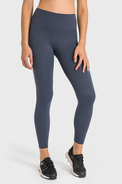 High Waist Ankle-Length Yoga Leggings Trendsi